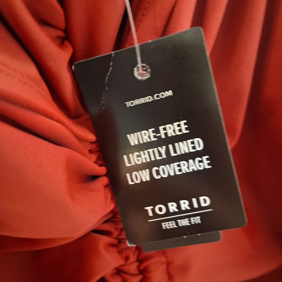 Torrid Rust Halter One Piece Swimsuit - Picture 7 of 9